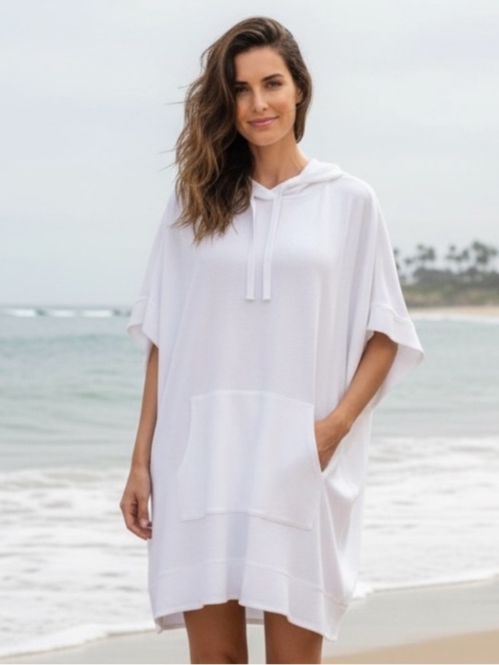 Oversized Poncho Beach Coverup Pool Loungewear